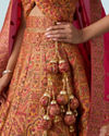 Mohey Women Yellow Art Silk Lehenga Set