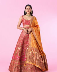 Mohey Women Radiant Rani Pink Lehenga