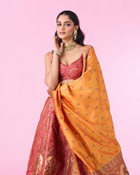 Mohey Women Radiant Rani Pink Lehenga