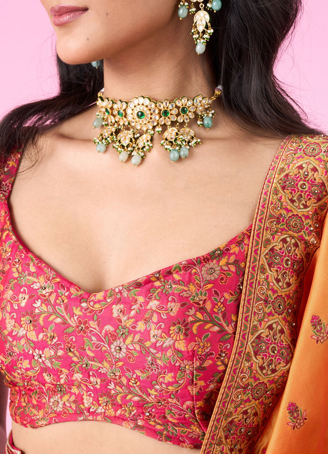 Mohey Women Radiant Rani Pink Lehenga