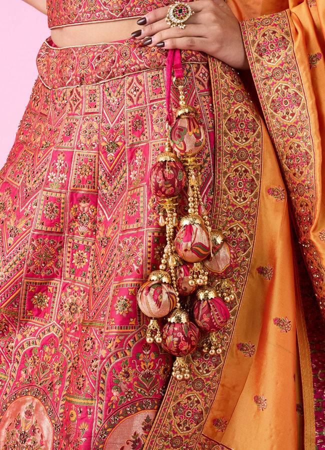 Mohey Women Radiant Rani Pink Lehenga