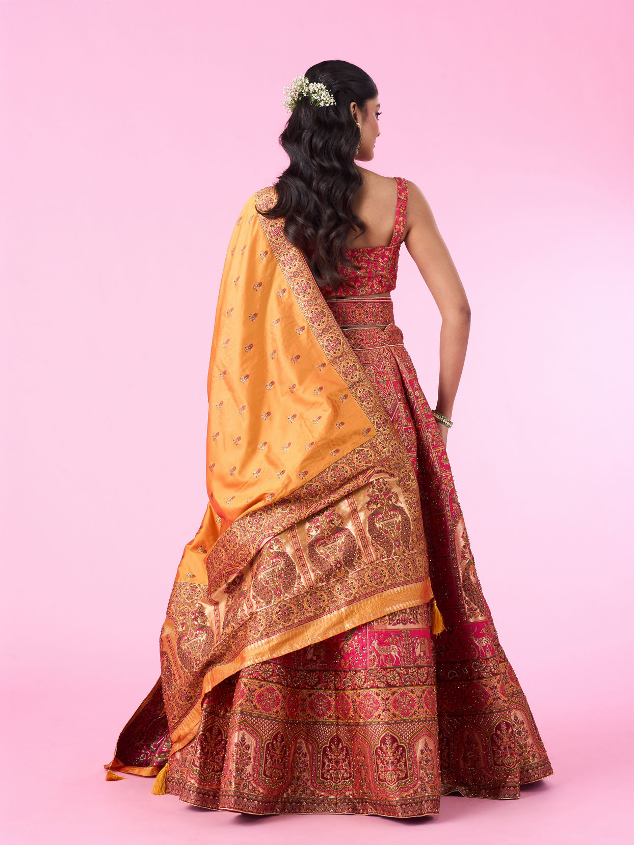 Mohey Women Radiant Rani Pink Lehenga