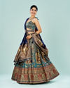 Mohey Women Emerald Elegance Semi Bridal Lehenga