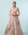 Mohey Women Timeless Pink Elegance Bridal Lehenga