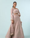 Mohey Women Timeless Pink Elegance Bridal Lehenga