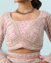 Mohey Women Timeless Pink Elegance Bridal Lehenga