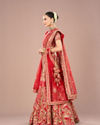 Mohey Women Radiant Red Lehenga