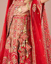 Mohey Women Radiant Red Lehenga