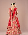 Mohey Women Radiant Red Lehenga