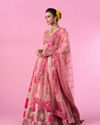 Mohey Women Grandiose Pink Brilliance Lehenga