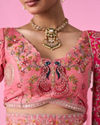 Mohey Women Grandiose Pink Brilliance Lehenga