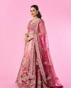 Mohey Women Pink Radiance Bridal Lehenga