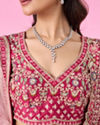 Mohey Women Pink Radiance Bridal Lehenga