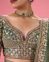 Mohey Women Emerald Radiance Lehenga
