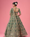Mohey Women Emerald Radiance Lehenga