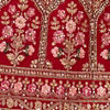 Regal Elegance Red Velvet Bridal Lehenga