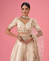 Mohey Women Cream Classic Lehenga