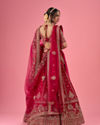 Mohey Women Pink Elegance Bridal Lehenga
