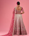 Mohey Women Velvety Coral Beauty Bridal Lehenga