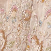 Cream Organza Lehenga with Moti Work