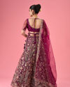 Mohey Women Wine Mystic Lehenga