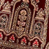 Maroon Velvet Lehenga with Mirror Work