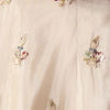 Cream Tissue Lehenga with Moti and Sequin Work