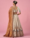 Mohey Women Orange Art Silk Lehenga with Sequin Work