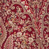 Aurora Red Floral and Paisley Patterned Bridal Lehenga