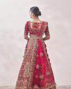 alt message - Mohey Women Rani Pink Embellished Lehenga image number 3