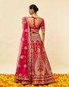 alt message - Mohey Women Rani Pink Embellished Lehenga image number 4