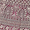 Fiji Flower Purple Fleur De Lis Patterned Bridal Lehenga