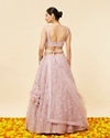 Mohey Women Purple Rose Bel Buti Embroidered Lehenga