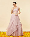 Purple Rose Bel Buti Embroidered Lehenga