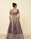 Mohey Women Light Purple Net Stone Work Lehenga
