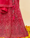 Rani Pink Bel Buti Embroidered and Sequined Lehenga image number 3