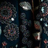 Teal Blue Floral Embroidered Sequinned Lehenga