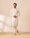 Manyavar Men Pastel Blue Jacket Style Indo Western