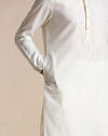 Manyavar Men Cream Kashmiri Embroidery Kurta Set