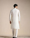 Manyavar Men Cream Kashmiri Embroidery Kurta Set