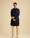 Manyavar Men Royal Blue Elegance Nehru Jacket