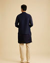 Manyavar Men Royal Blue Elegance Nehru Jacket