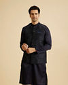 Lustrous Blue Nehru Jacket