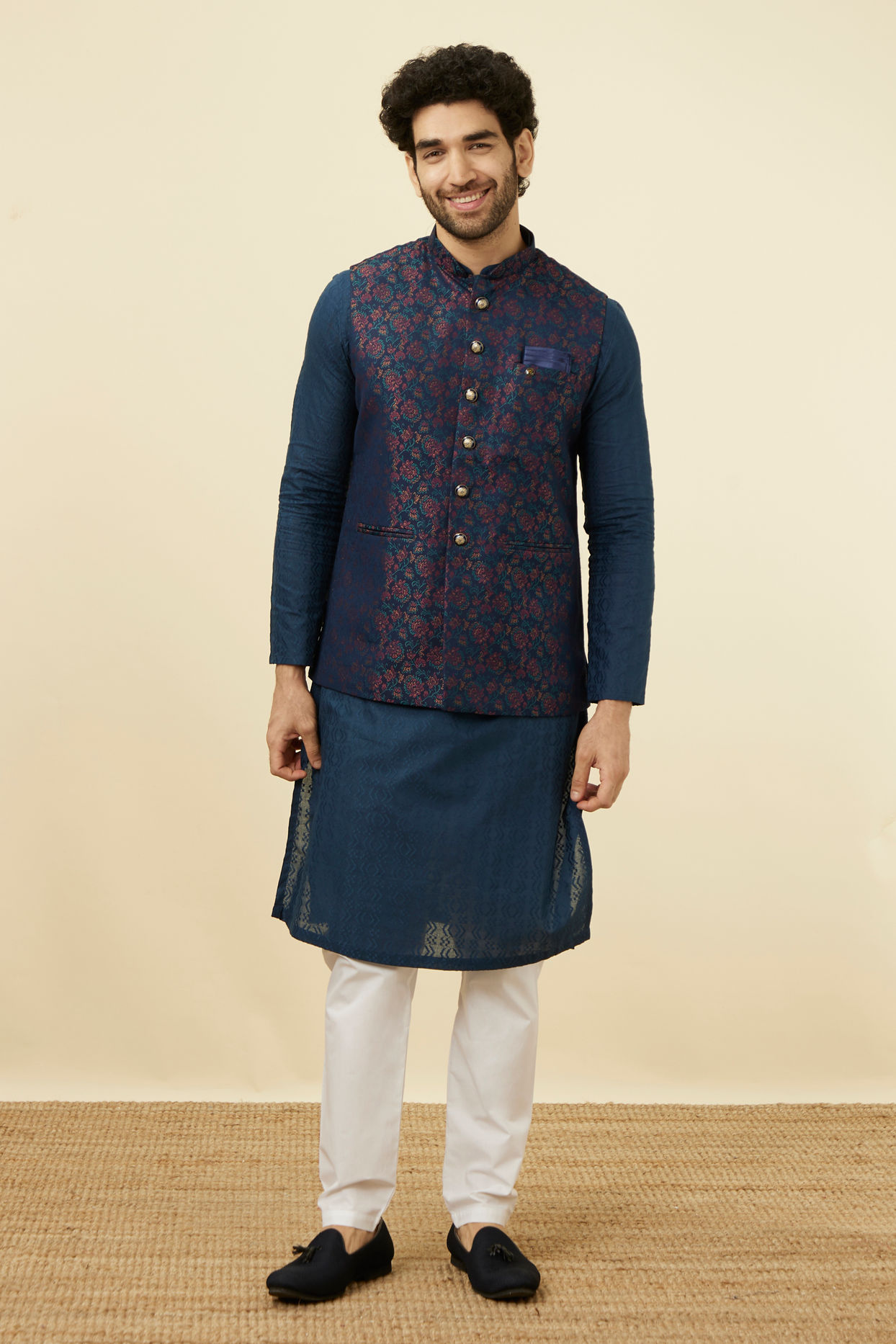 Half jacket kurta best sale