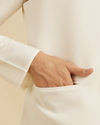 Manyavar Men Ivory Cream Classic Plain Nehru Jacket