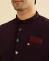 Manyavar Men Purple Haze Royal Nehru Jacket image number 1