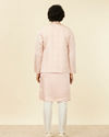 Manyavar Men Shell Pink Imperial Patterned Nehru Jacket