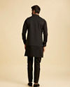Manyavar Men Classy Black Nehru Jacket