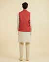 Manyavar Men Rust Elegance Nehru Jacket