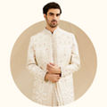 White Sherwani